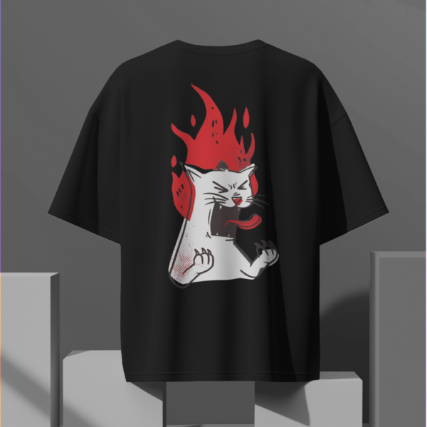 Hellcat Blaze Oversized T-shirt - Image 4