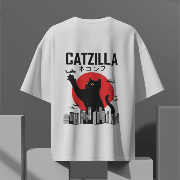 Catzilla Oversized T-Shirt - Image 4